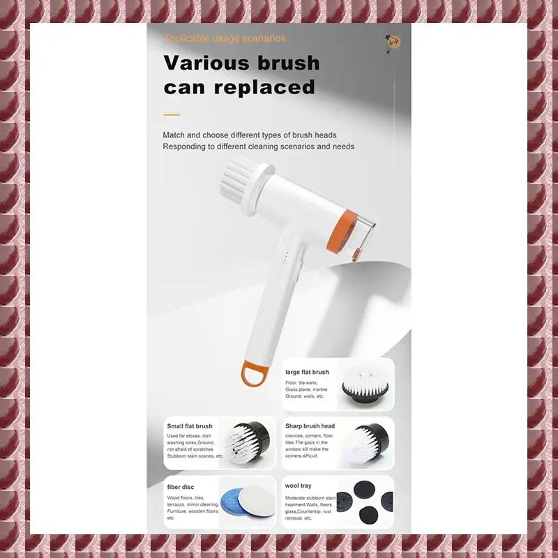 

A95G Многофункциональная щетка для чистки, аккумуляторная щетка для чистки для дома, щетка для чистки душа для плитки в ванной комнате