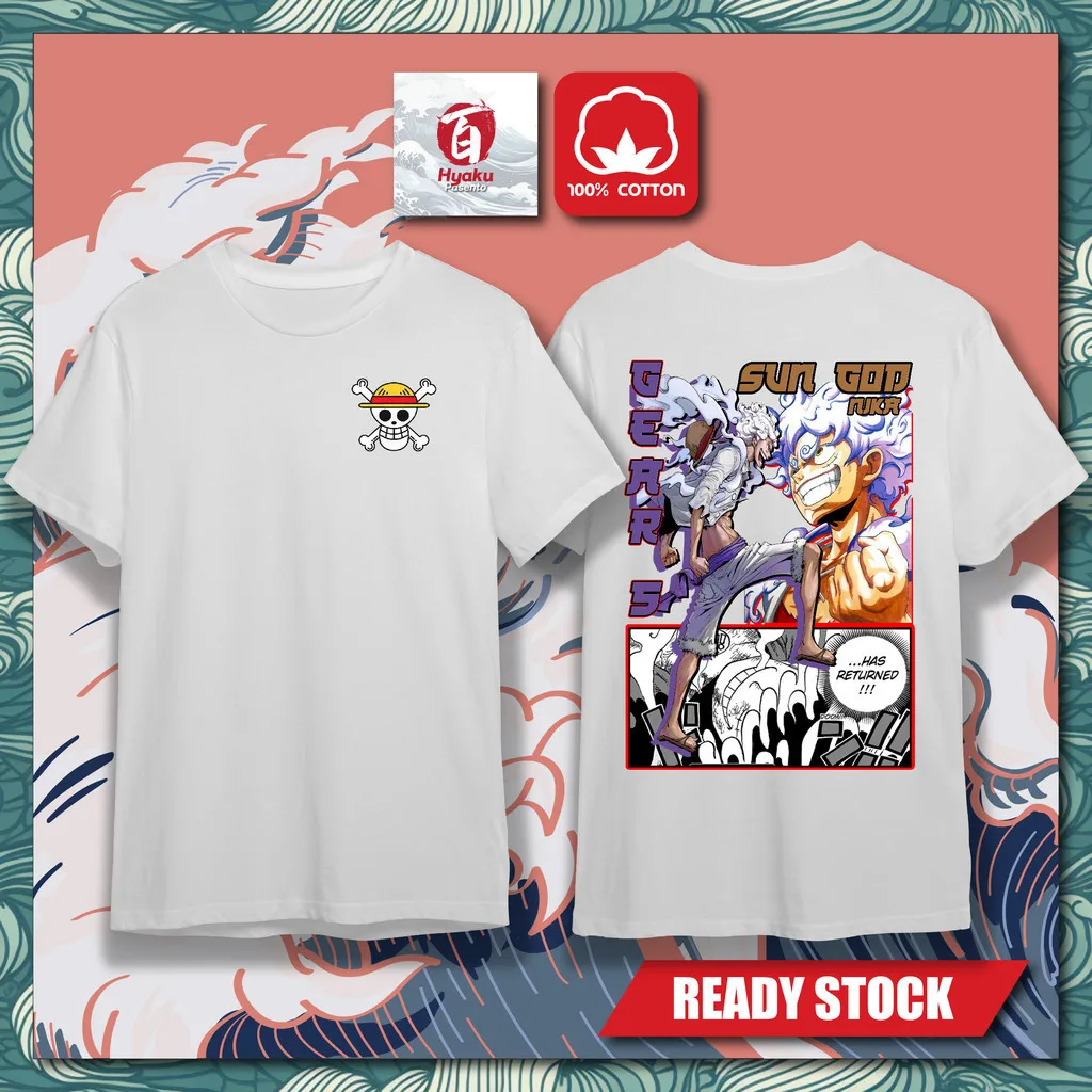 

Футболка унисекс из 100% хлопка LUFFY 20, ONE PIECE, футболка Baju Lelaki Wanita Perempuan, футболка с рисунком аниме, хлопковый топ с круглым вырезом