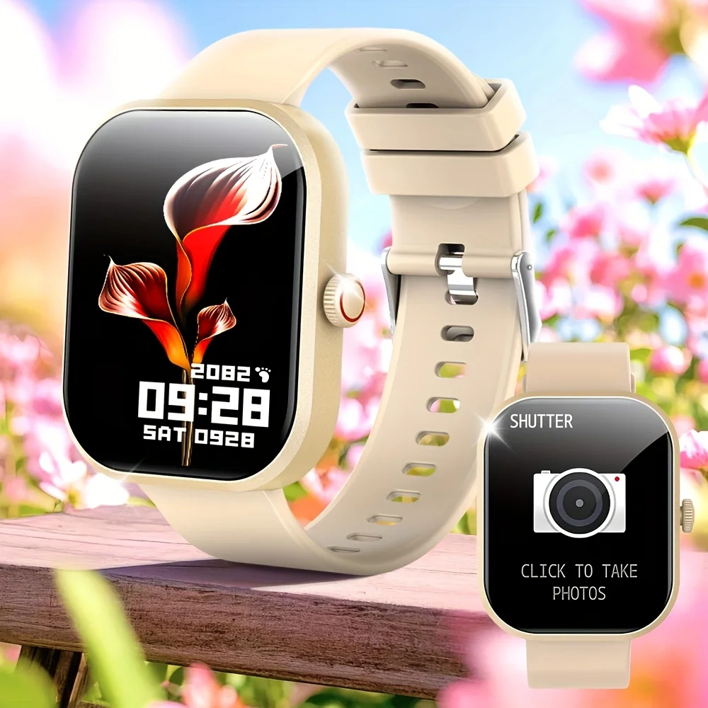 Smartwatch unisex da 2,01 pollici con chiamate wireless, avvisi di messaggi e modalità multi-sport: regalo perfetto per uomini e donne