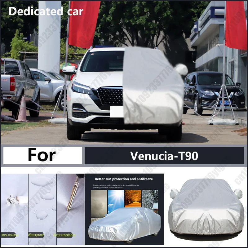 

For Venucia-T90 Oxford cloth car cover for sun protection, rain resistance, and all season special car dust cover