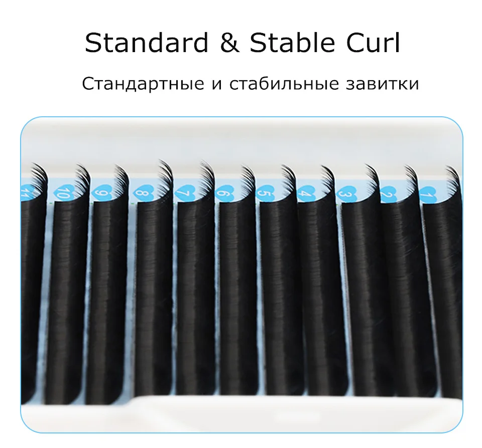 AGUUD 16 Rows C/CC/D/DD Eyelashes Extensions Individual Matte Black Cashmere Silk Eyelashes Faux Mink Russian Volume Lashes