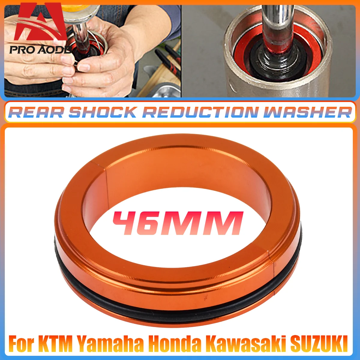 

For KTM EXC EXCF SX SXF XC XCF XCW Six Days 125 150 250 300 350 450 500 46/50mm Fork Shock Absorber Rear Suspension Lowering Kit