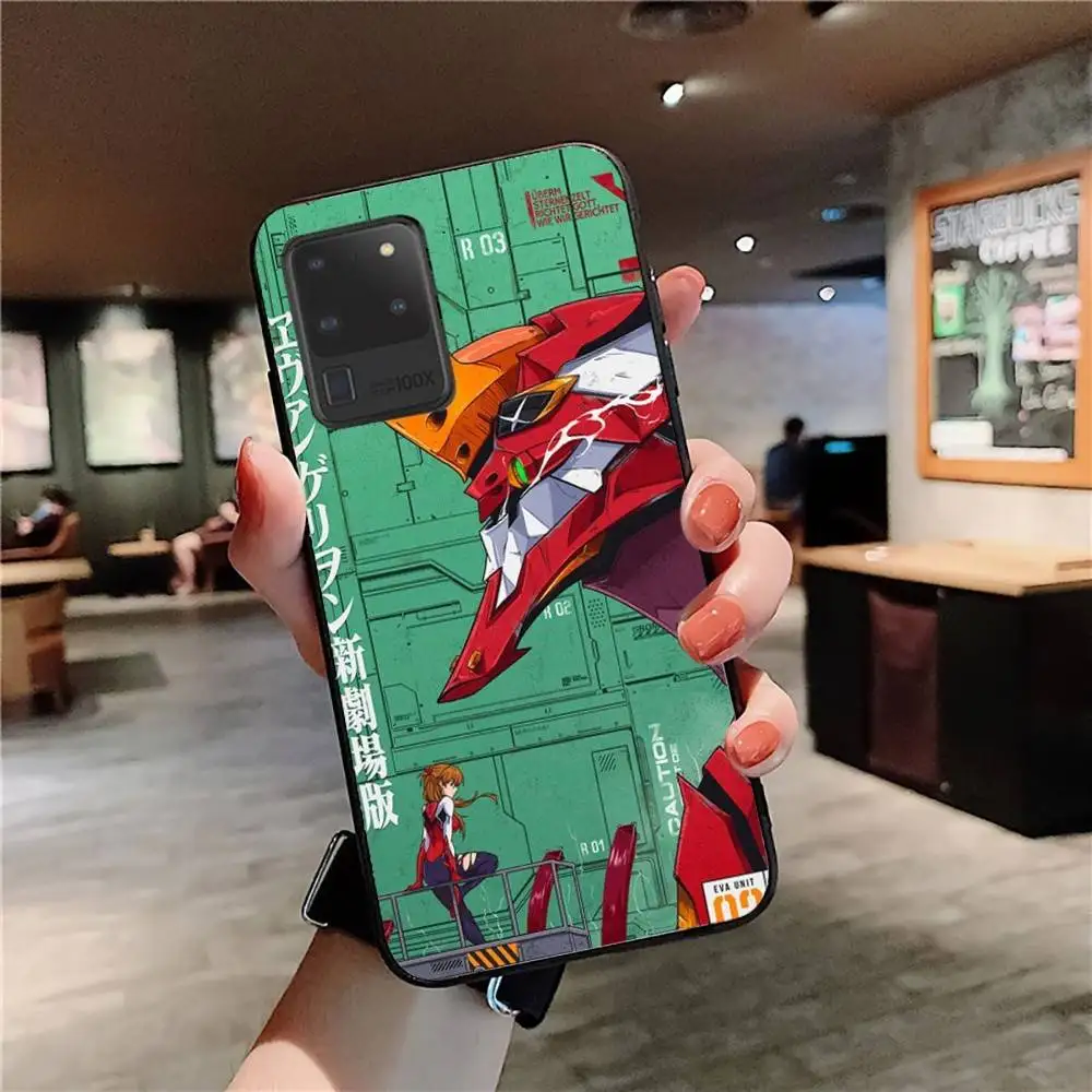 Casing Ponsel Anime Klasik E-evangelion untuk Samsung S 24 Fe 25 Ultra Plus 20 Lite 21 30 22 23 24 22 Ultra 5G Fundas