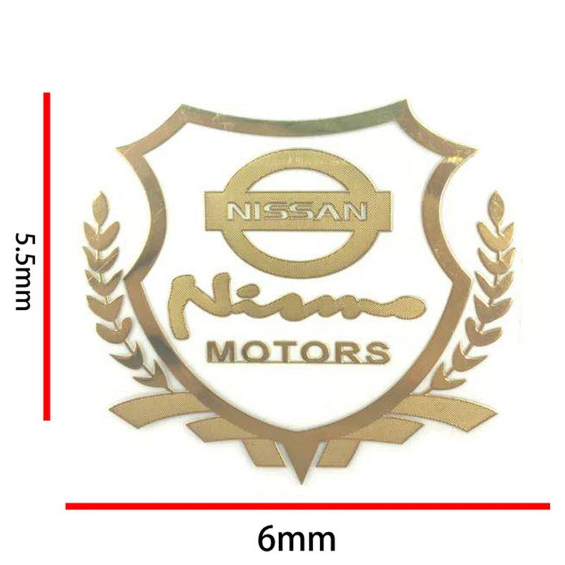 Car window decoration metal car sticker side label  for Nissan X-trail Qashqai Note Juke Sentra Patrol Navara Car Aromatherapy