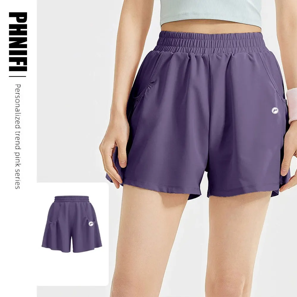 

Brand Yoga Shorts Women Fitness Elastic Running Workout Short Leggings for Ladies Gym Sport Shorts Fitness Sportwear Pocket