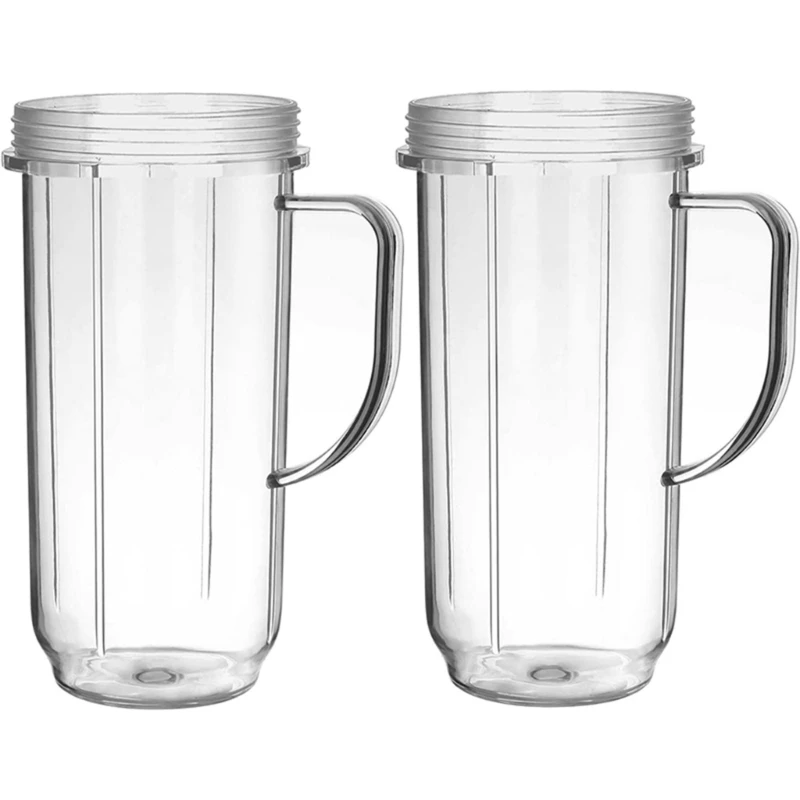 2 Pack Plastic Juice Cup Cup Beverage Container Juicing Machine Part