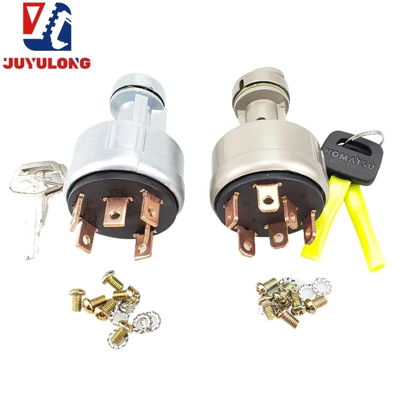 JUYULONG is suitable for Komatsu PC60 120 200 220-6-7-8 start ignition switch electric door lock Construction Machinery Parts