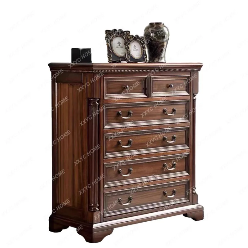 Six Buckets Nine Buckets Entrance Cabinet Living Room Wall Retro Curio Cabinet Bedroom Storage Cabinet