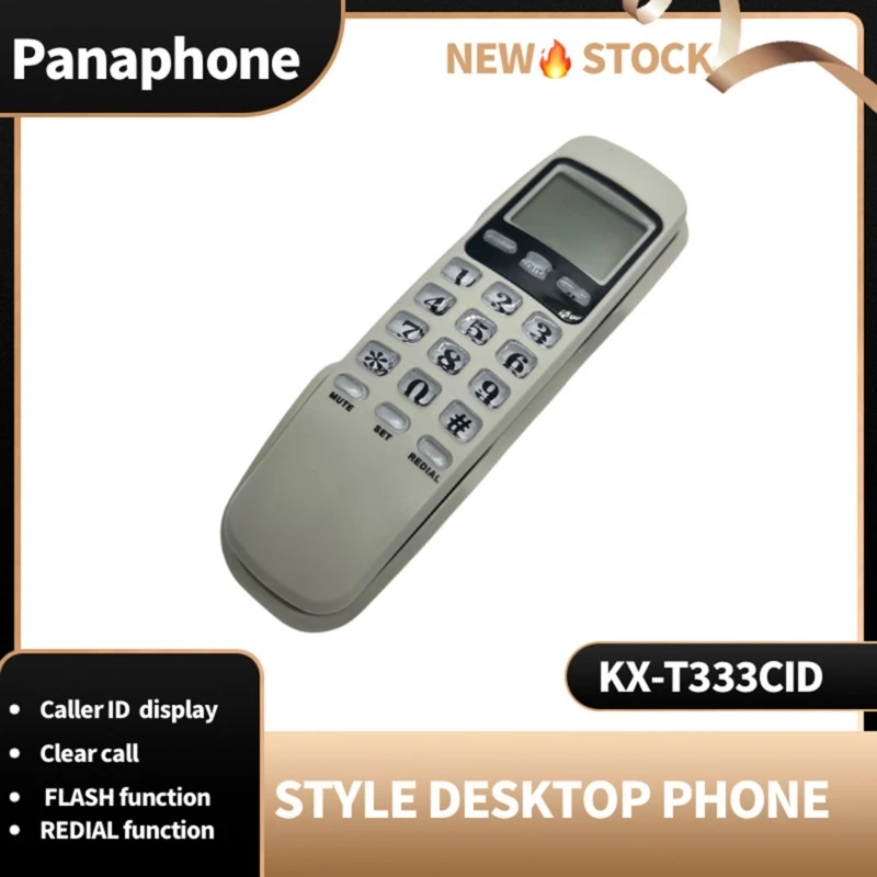 Landline Telephone Corded Phone Wall Mountable Telephone Mini Size Landline Phone Small Line Powered Telephone for Hotel