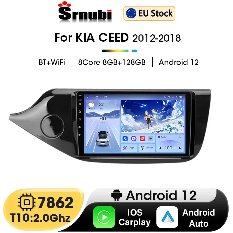 Android Car Radio for Kia CEED JD Cee'd 2012-2018 Multimedia Player 2Din Navigation Wireless CarPlay Auto DVD Stereo Head Unit