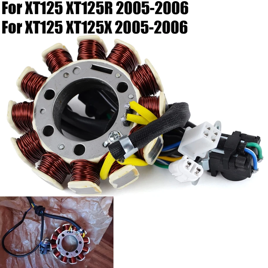 

For Yamaha XT125 XT125R XT125X 2005 2006 3D6-H1410-00 XT 125 R X / XT 125R 125X Motorcycle Generator Magneto Stator Coil