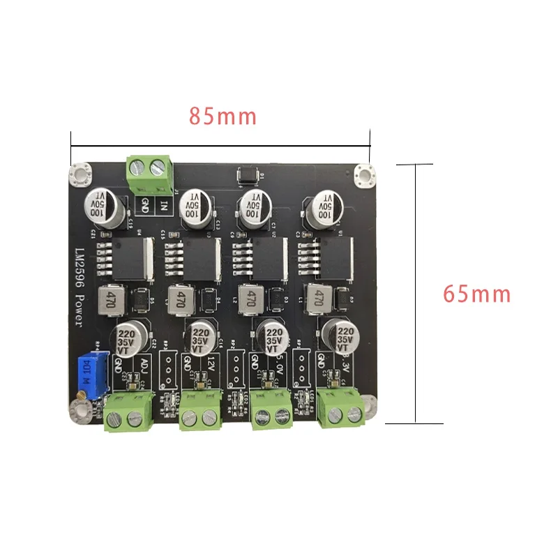 LM2596 Multi-Output DC-DC Buck Converter Power Supply Module, 3.3V/5V/12V and Adjustable Voltage for Electronics DIY