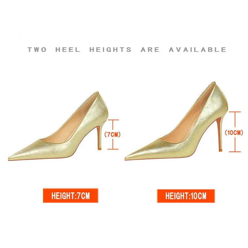 Retro Elegant Banquet High Heels Women\'s Shoes Stilettos Heels 7 Cm 10 Cm Pointed Women Pumps Wedding Shoes Sexy Banquet Shoes