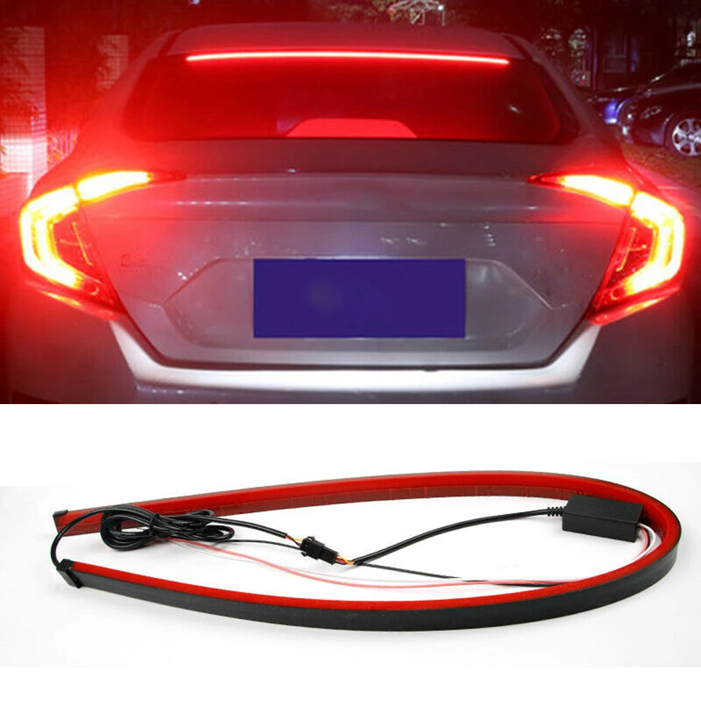 Parts Accessories LED Light Strip Car Single mode Windshield 1pcs 90cm Auto Signal Bar 3rd High Brake Flexible