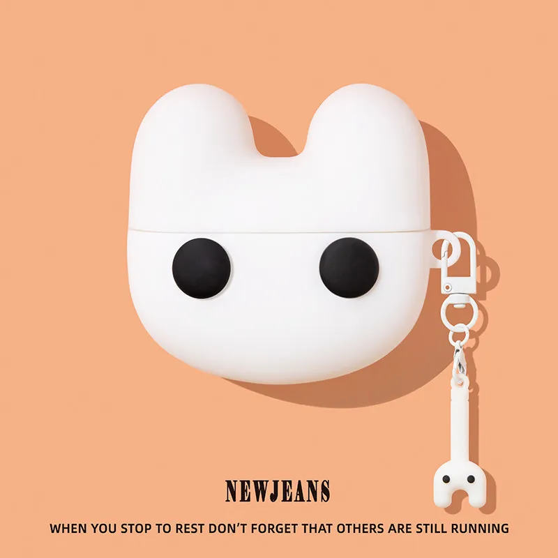 Étui en silicone pour écouteurs Airpods 3 4 Pro Pro 2 Big Ear Rabbit
