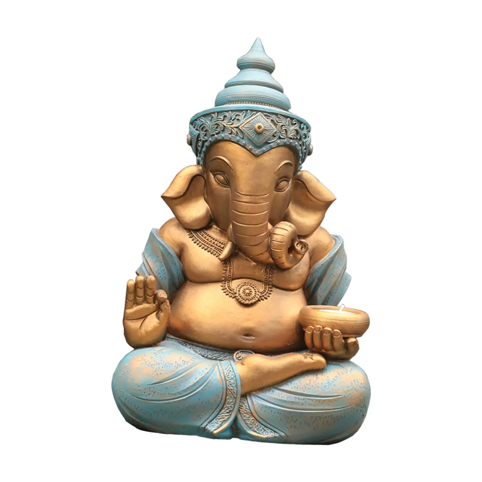 Imagem -06 - Ganesh Estátua Indiana para Jardim e Varanda Ganesha Figurine Paisagismo ao ar Livre