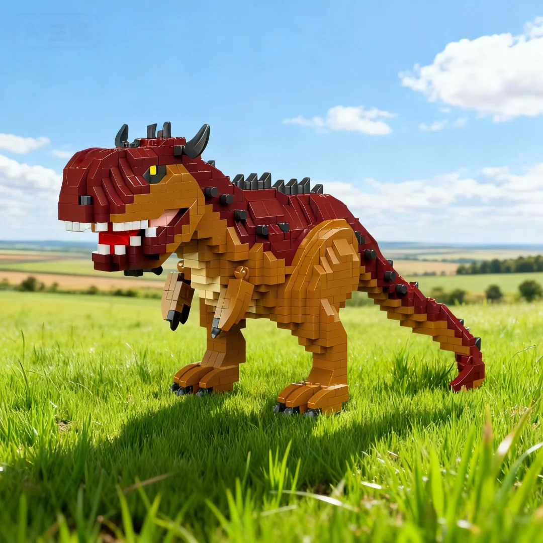 

KNEW BUILT Mosasaurus Triceratops Micro Mini Building Block Toy-Dinosaur World Adventure,Desktop Decor,Educational Gift for Kids