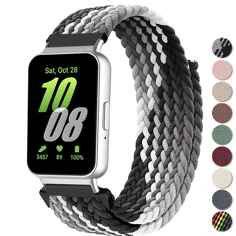 

for Samsung Galaxy Fit3 Strap Accessories watchband sport Nylon Braided Adjustable Replacement correa bracelet for Galaxy fit 3