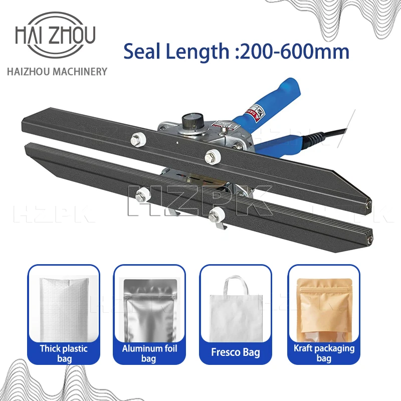 

HAIZHOU Professional Handheld Heat Sealer Pliers Portable Impulse Sealing Machine for Aluminum Foil Bag Composite Film 30/40cm