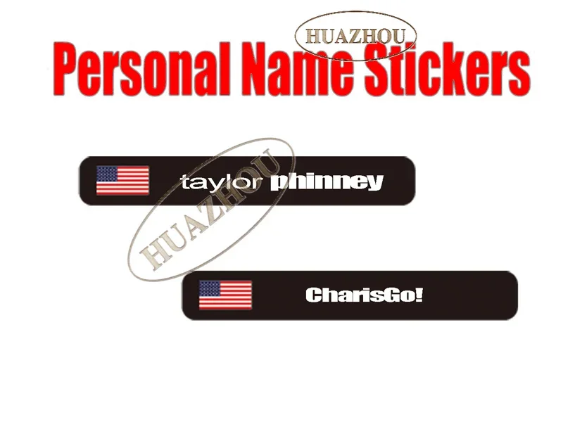 Custom Name National Flag Stickers Vinyl Waterproof MTB Road Mountain Bike Bicycle Cycling Top Tube Frame Decals