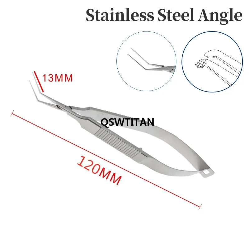 Titanium Stainless steel Inamura Capsulorhexis Forceps Ophthalmic Pet Surgical Instruments