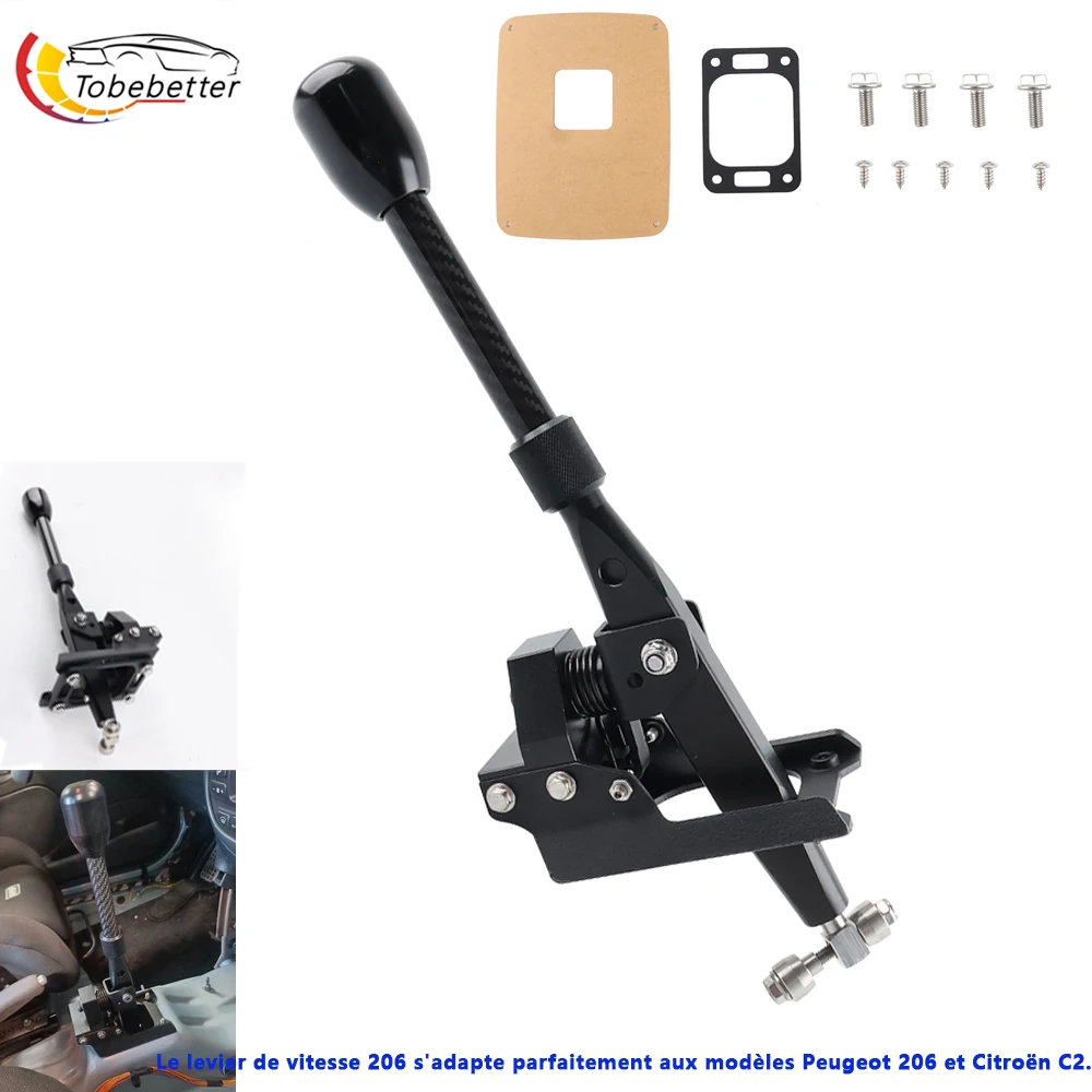 Caja de palanca de cambios de carrera Billet, palanca de cambios corta Manual para Peugeot 206, piezas de carreras de cambio rápido