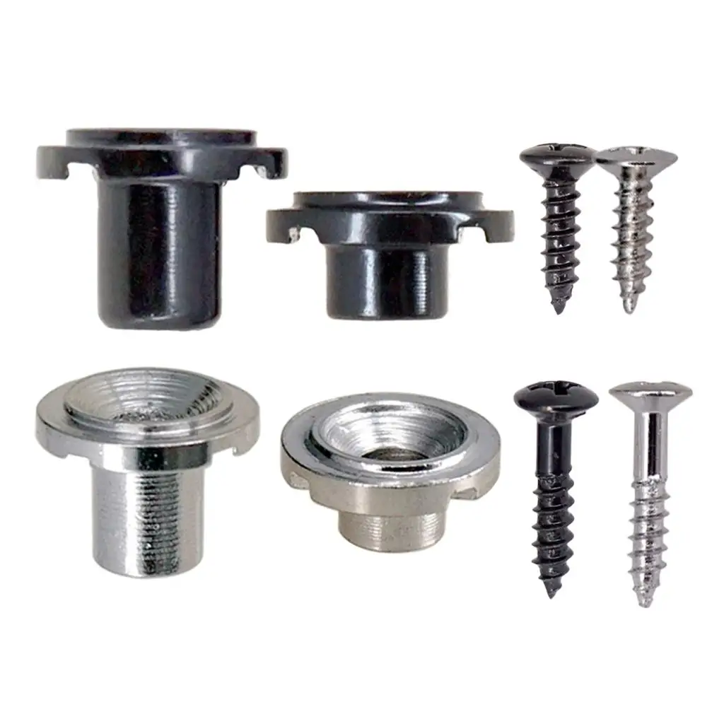 Guitar String Tree Retainer Set Round Iron Guide Hardware for Electric Guitar Maintenance and Upgrade