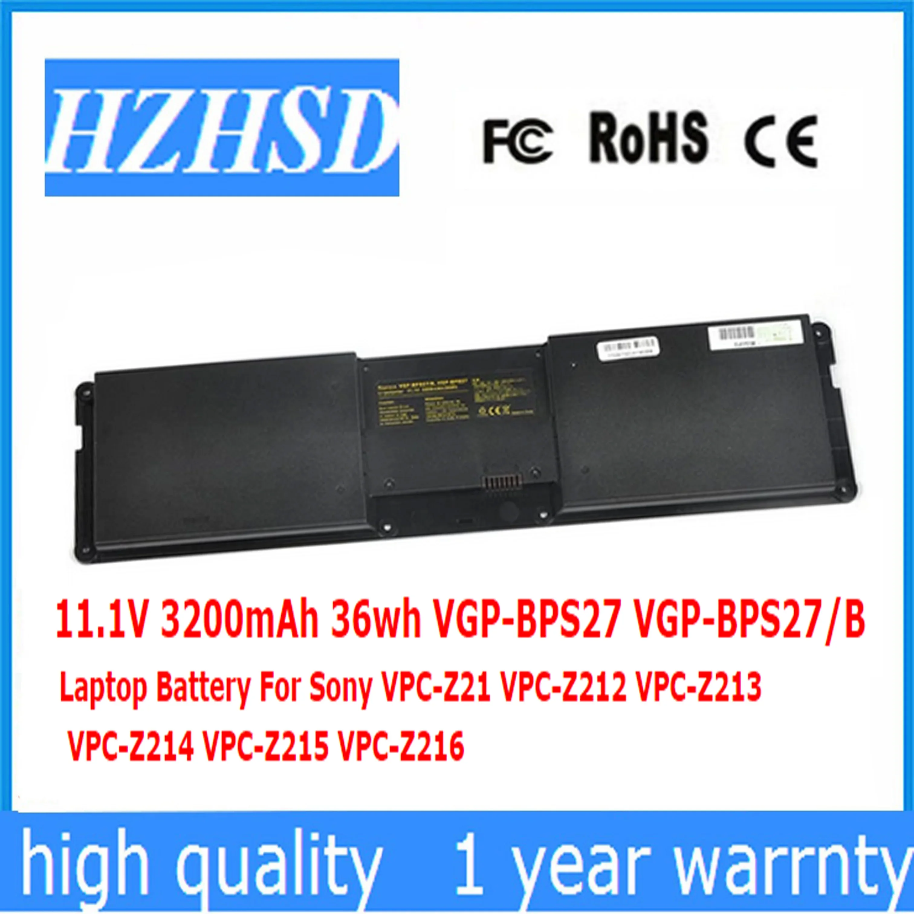 11.1V 36wh Original VGP-BPS27 VGP-BPS27/B Original Laptop Battery For Sony VPC-Z21 VPC-Z212 VPC-Z213 VPC-Z214 VPC-Z215 VPC-Z216