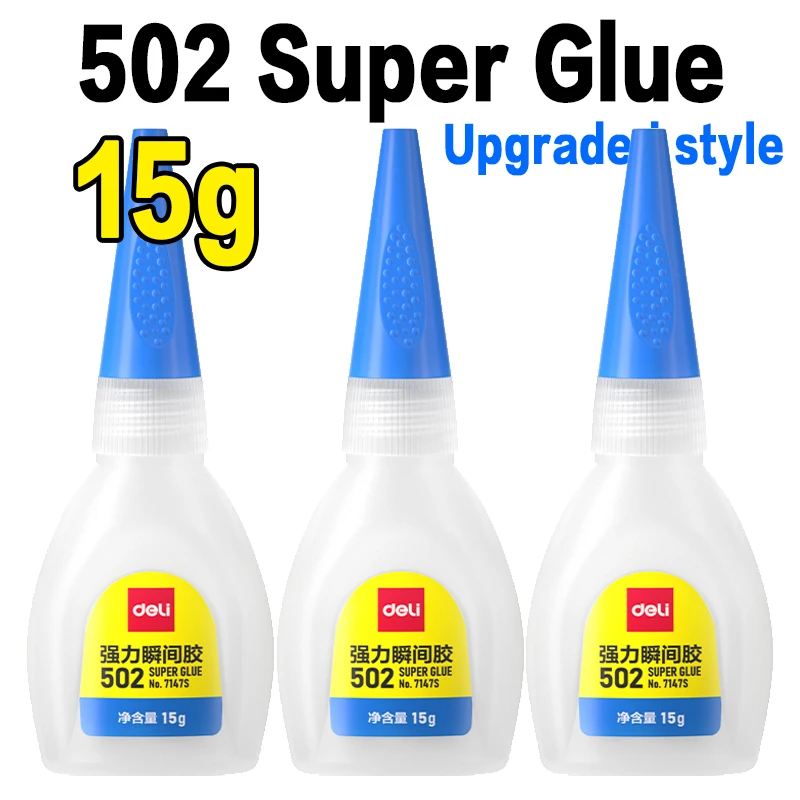 Deli 502 Professionele sterkte superlijm Snelle cyanoacrylaatlijm Hardware Metaal Auto's Hout Ambachten Hobby's Directe hechting