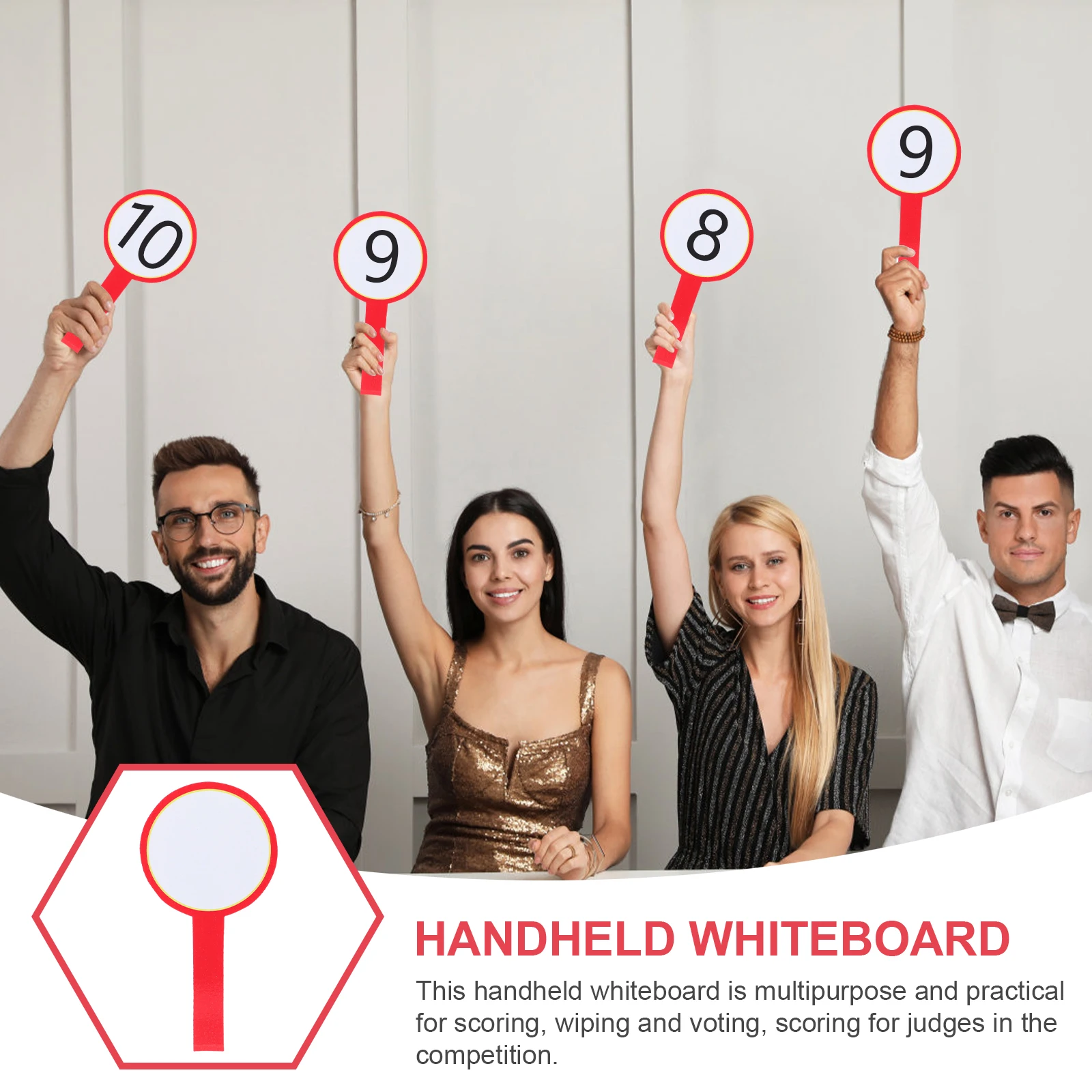 

8 Pcs Scoring Boards H held Whiteboards 10x20 Double Side Dry Erase Wipe Simple Score Plate Mini Display Student Use