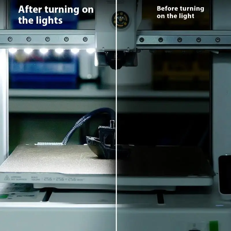 شريط أضواء LED لمختبر بامبو A1/A1mini شريط إضاءة Led Ra95 ملء الضوء 24 فولت ملحقات طابعة ثلاثية الأبعاد فائقة السطوع