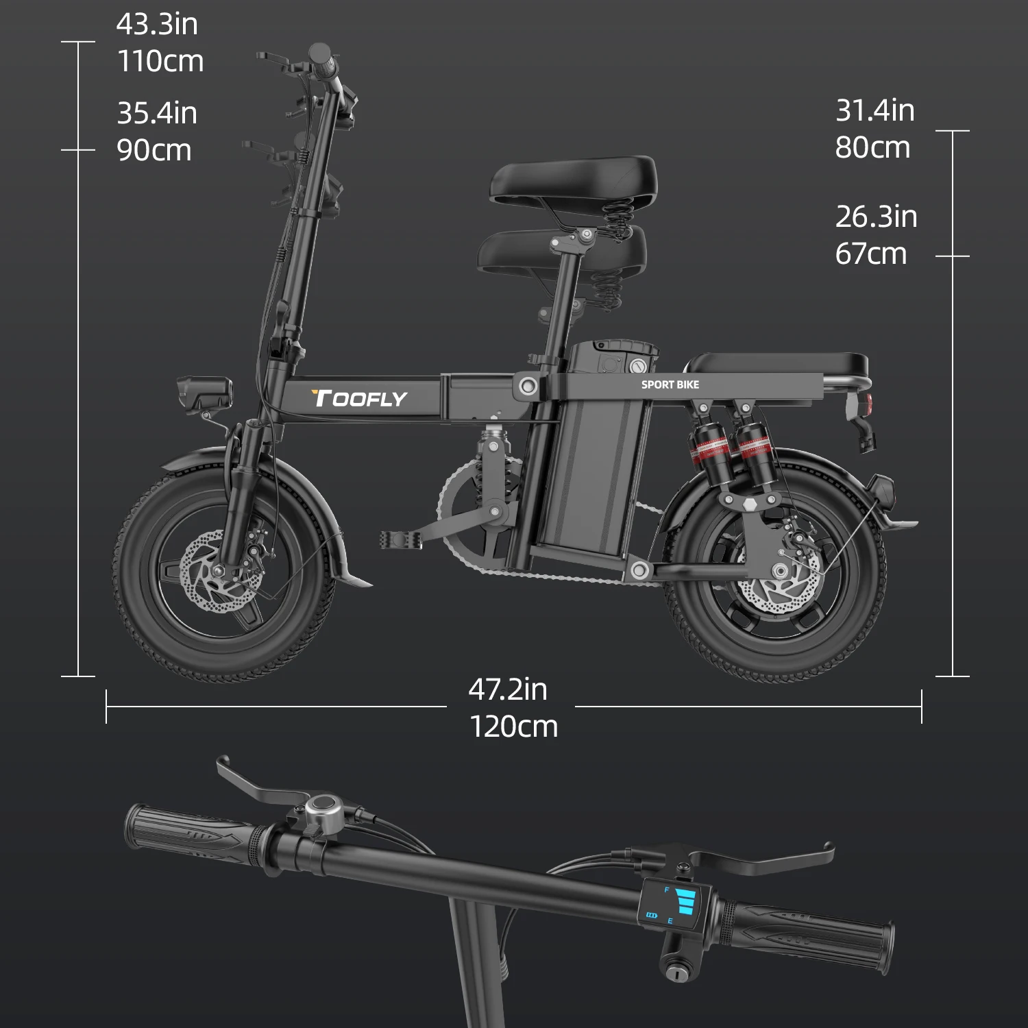 EU Stock Ebike Fast Deliver electric bicycle 36V 15Ah Removable Battery 500W 14 inch electric bike