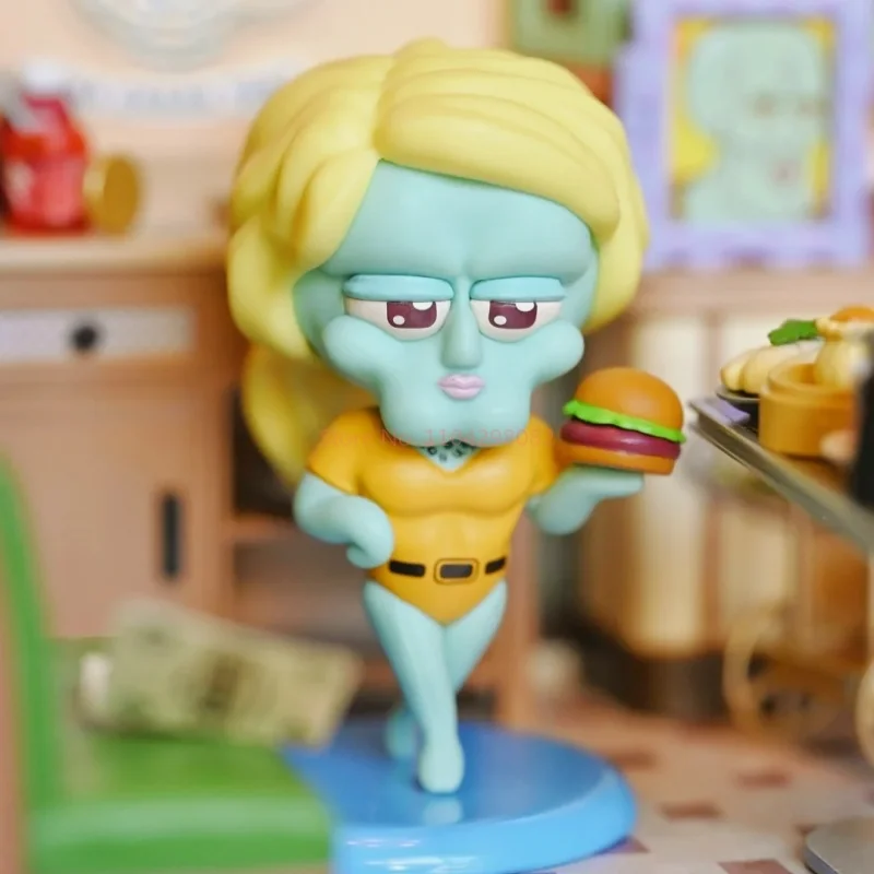 الأصلي الساخن اللعب سبونجبوب سكوير كوسبي صندوق أعمى صغير أنيمي تمثال جمع سطح المكتب الديكور لعبة مجسمة هدية الكريسماس #6