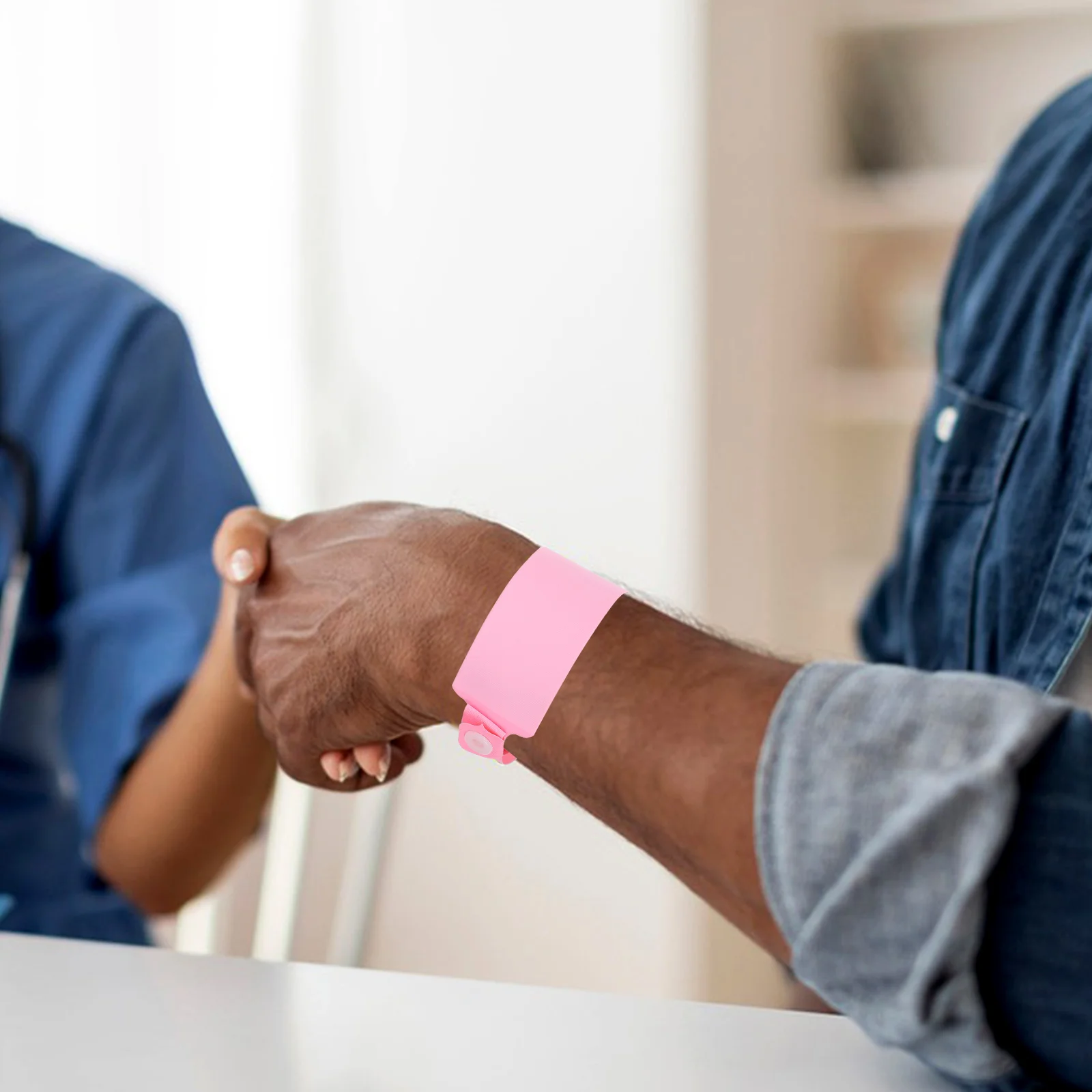 100 قطعة من الأساور المستشفية القابلة للتصرف من مادة PVC لتحديد هوية المريض أربطة فارغة قابلة للكتابة للاستخدام الطبي المقاوم للماء #3