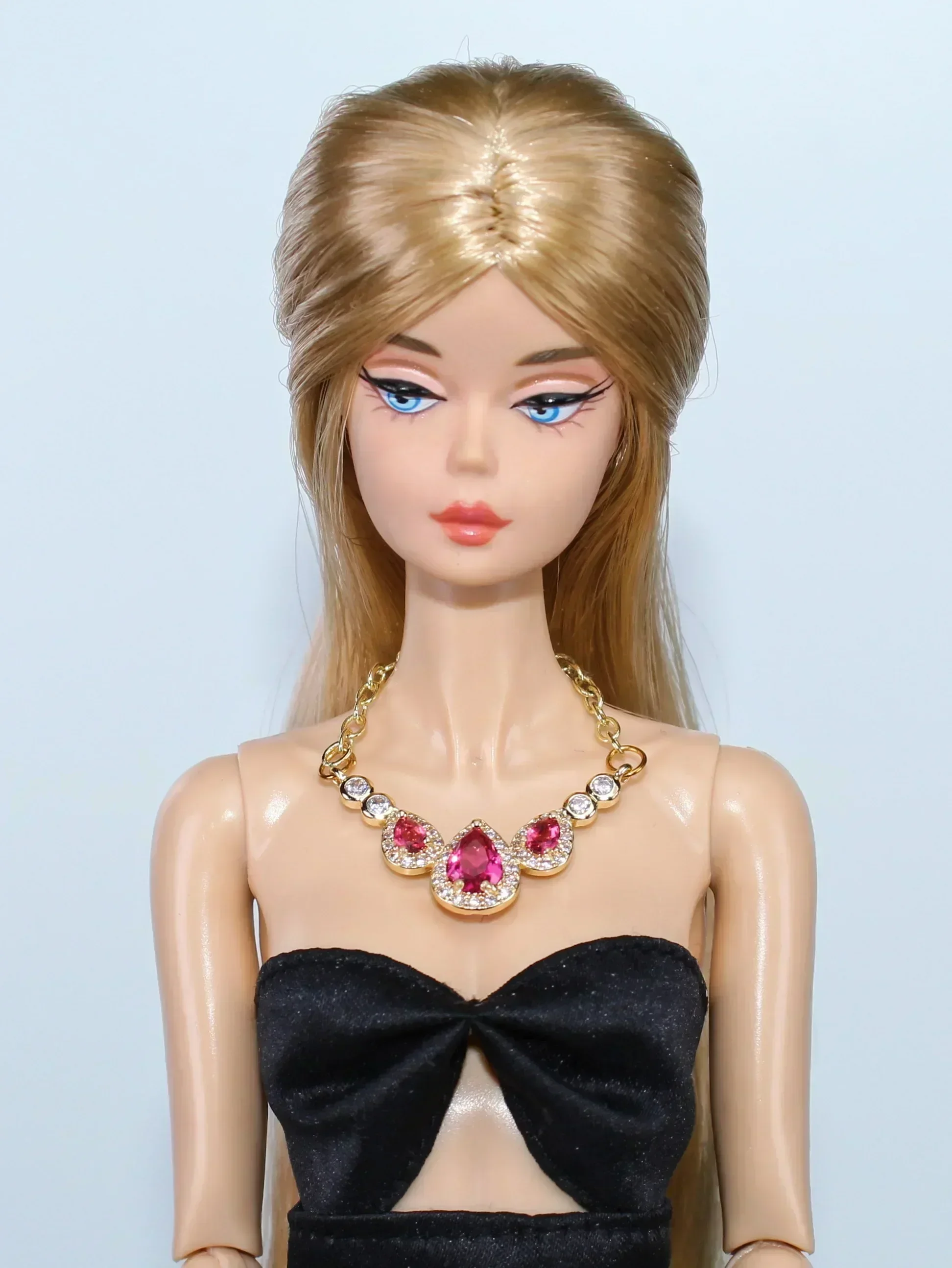 1/6 doll accessories / doll jewelry metal zircon stone necklace crown for 30cm Xinyi Fr2 blythe ST BJD Monster High barbie doll