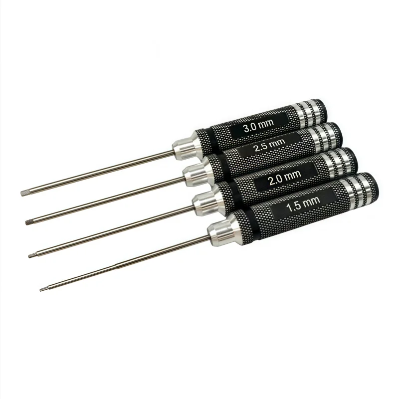 Wrench 1.5/2/2.5/3mm Sizes Model Super Hard Inner Hexagon Screwdriver Set for RC Model Planes Multi-Function Maintenance Tools