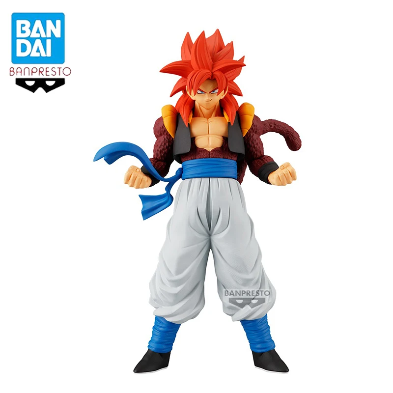 

DRAGON BALL GT SOLID EDGE WORKS Original Bandai BANPRESTO Super Saiyan 4 Gogeta Anime Figure Collectible Model Doll Toys Gifts