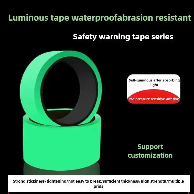Glow In The Dark Luminous Tape Strong Self Adhesive Long Lasting Luminescence Home Safety Outdoor Stage Marking Decor