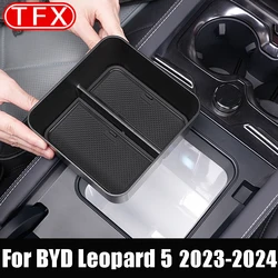For BYD Leopard 5 Denza B5 2025 2026 Car Center Armrest Box Storage Box Center Refrigerator Compartment Organizer Accessories