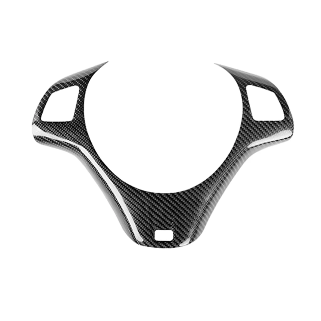 Carbon Fiber Style Car Interior Steering Wheel Decoration Cover Trim Mouldings For- 3 Series M3 E90 E92 E93 2007-2011