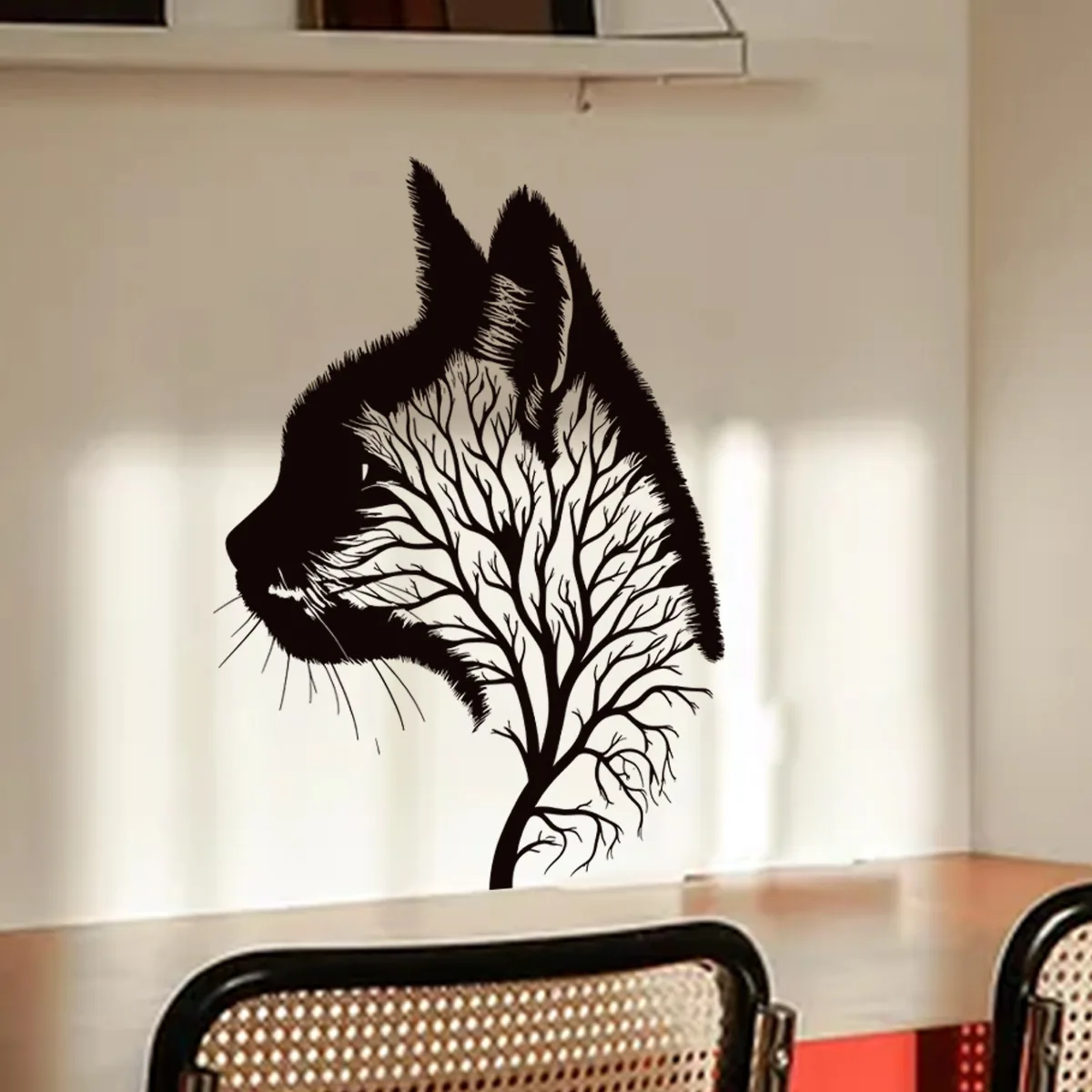 New Silhouette Wall Sticker Bedroom Living Room Background Wall Decoration Self-adhesive