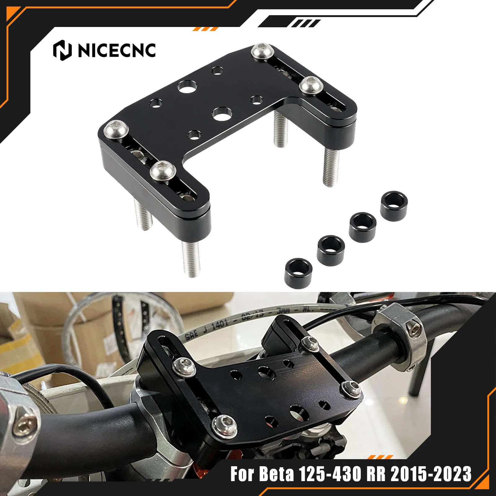 NICECNC For Beta RR 300 2015-2023 RR 125 RR 250 RR 350 RR 390 RR 430 Navigation Bracket Phone GPS Stout Mount For KTM EXC 300