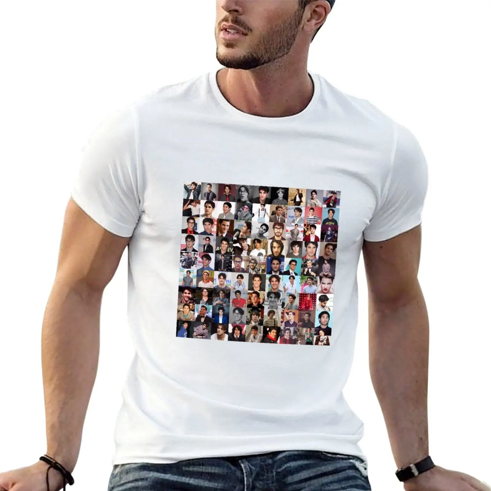 

Darren Criss Collage - Many Items T-Shirt graphic t shirts for man cotton t shirt pack T-Shirt