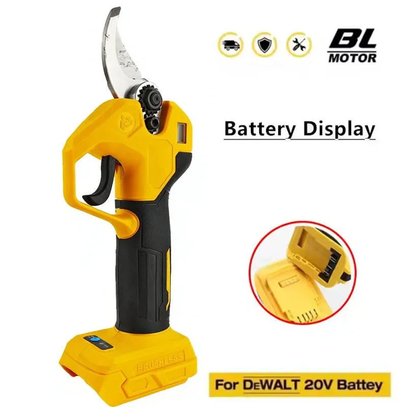 Fit for Dewalt 20V 18V Battery Electric Scissor Cordless Pruner Shears Branches Cutter Pruning Garden Power Tools