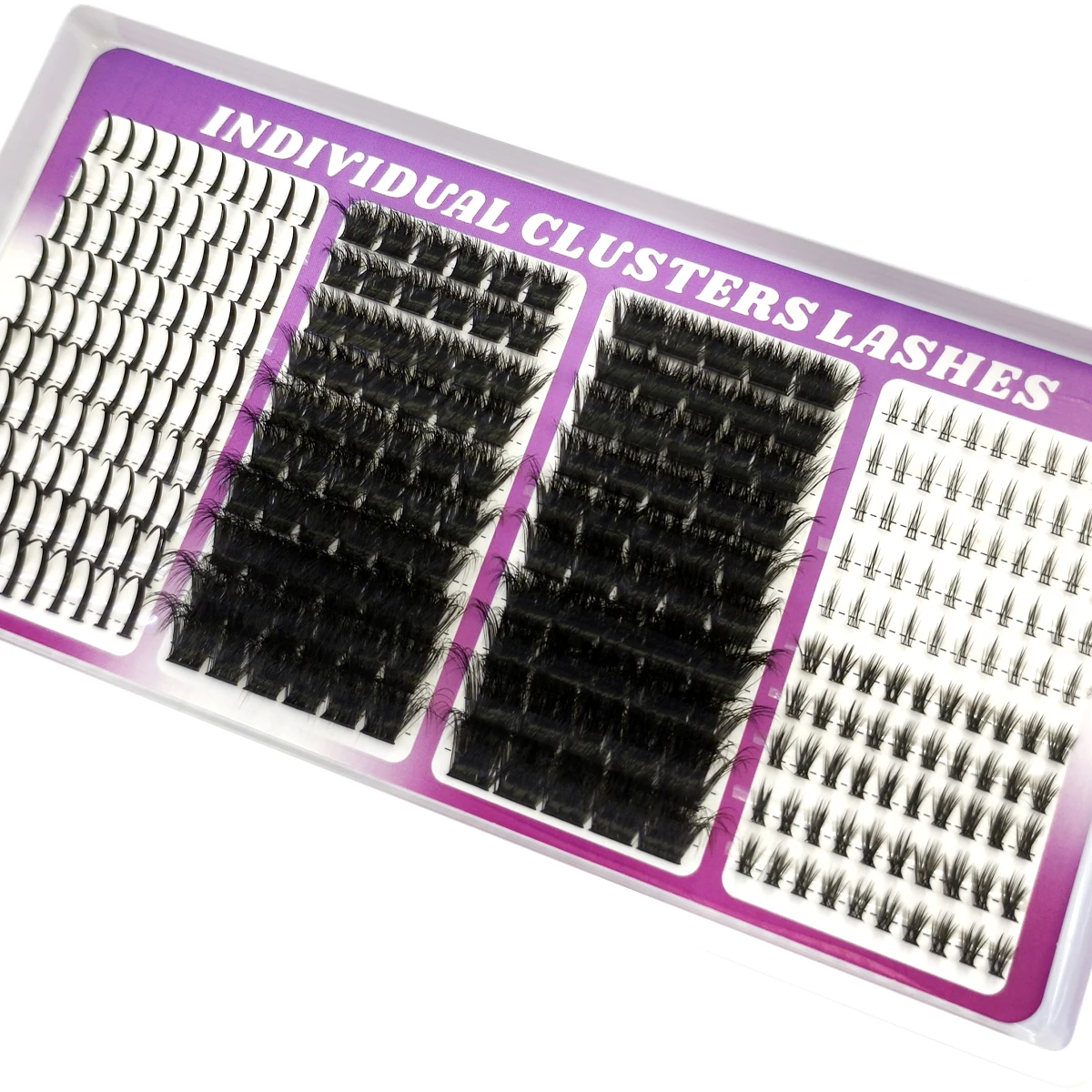 30 Reihen Wimpernbüschel DIY Spiky Cluster Lashes Gemischte Stile Flauschige Volumen-Wimpernbüschel Flauschige Einzelwimpernverlängerung – Detail 29