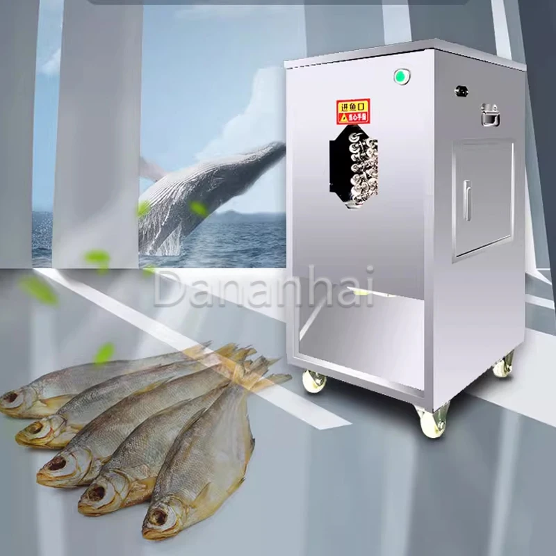 Fully Automatic Professional Fish Scale Remover, High-Quality Electric Grass Carp Cutting Machine