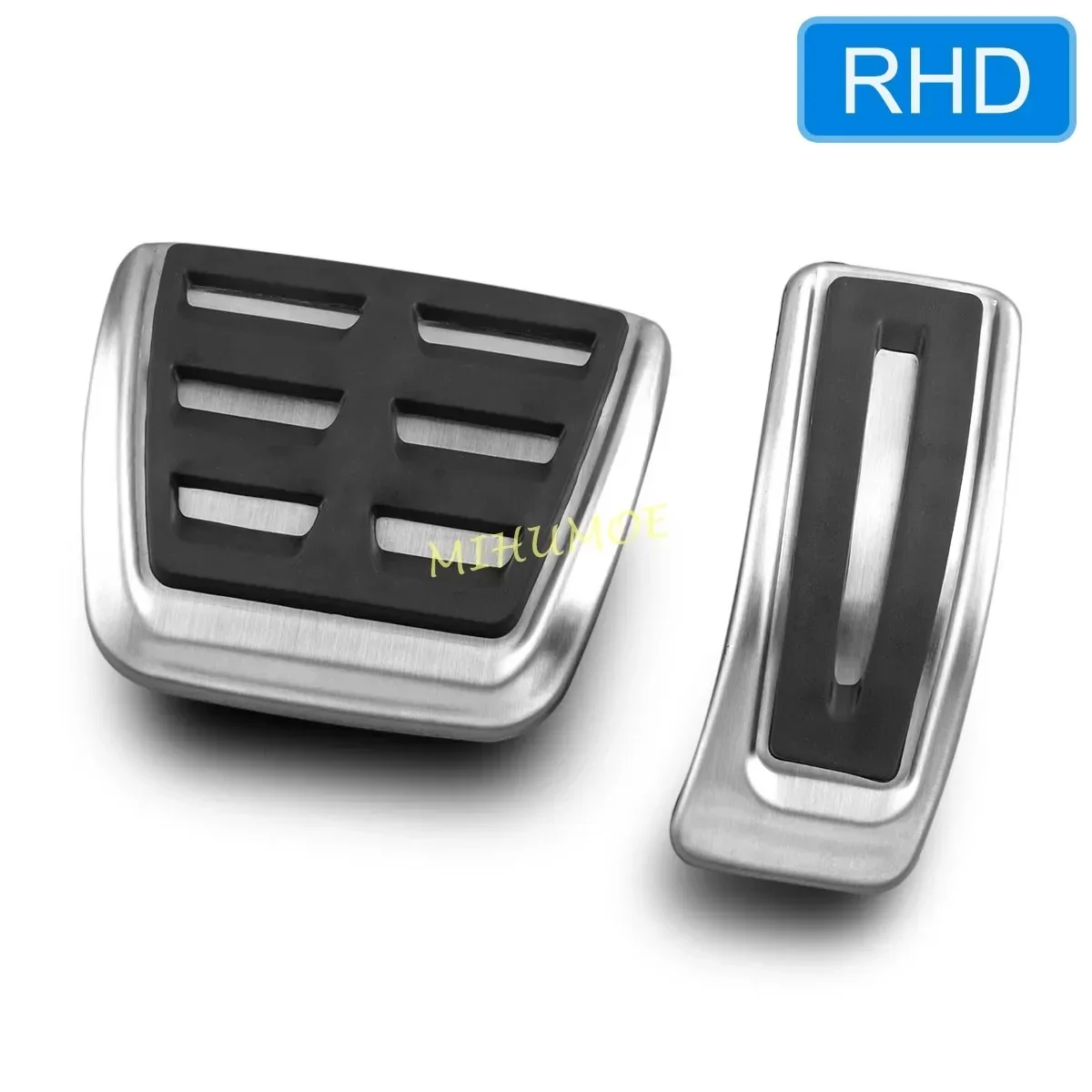 RHD Stainless Steel Car Gas Accelerator Brake Pedal Pad Cover For Audi A4 B9 A5 A6 A7 Q5 Q7 Q8 VW Touareg Porsche Cayenne