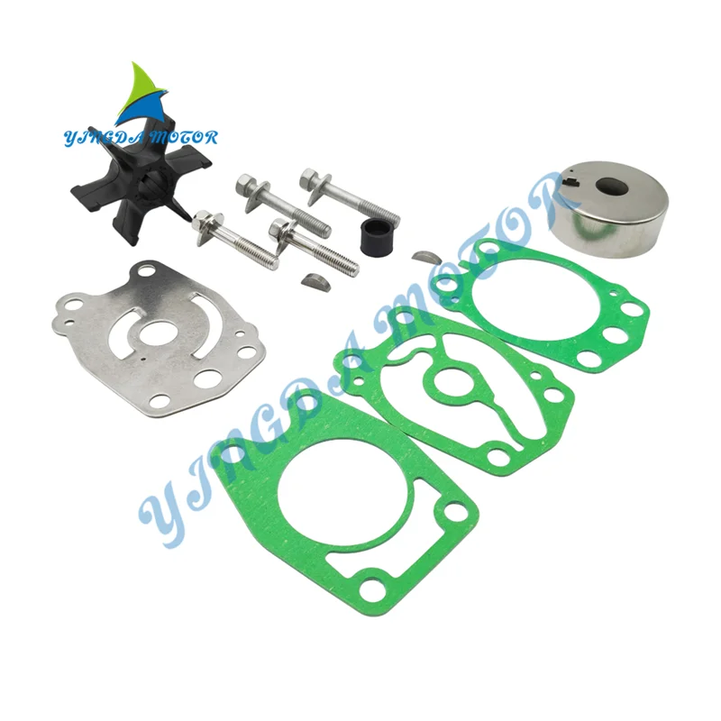 High-quality Water Pump Impeller Repair Kit 6F5-W0078 For Yamaha 2 Stroke 40HP C40 Outboard 679 6F5-W0078-A0 6F5-44352-A0