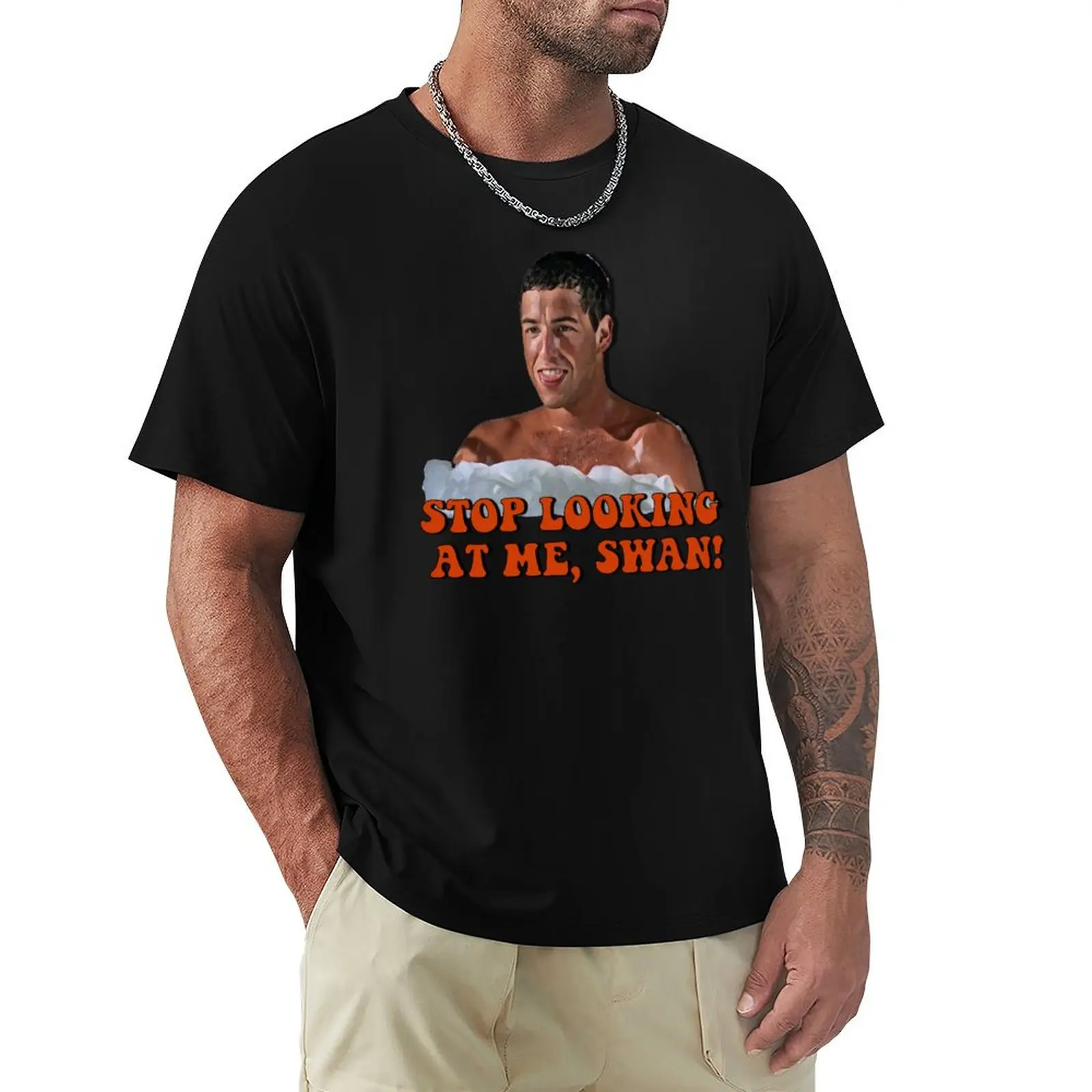 

BILLY MADISON - Stop looking at me, Swan! T-Shirt Large Size Casual Short Sleeve Top