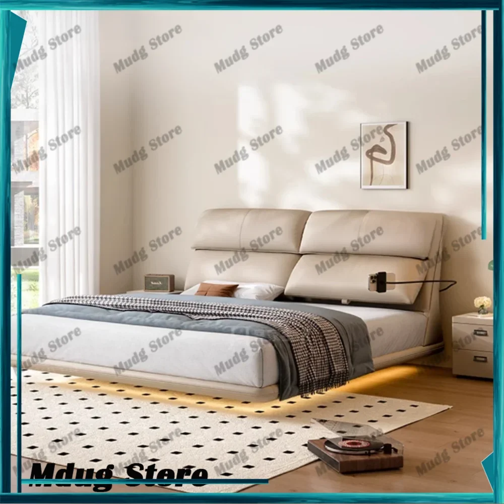 Nightstands Minimalist Bed Modern Luxury Twin Lounge Aesthetic Bed Headboards Frame King Camas Matrimonial House Accessories